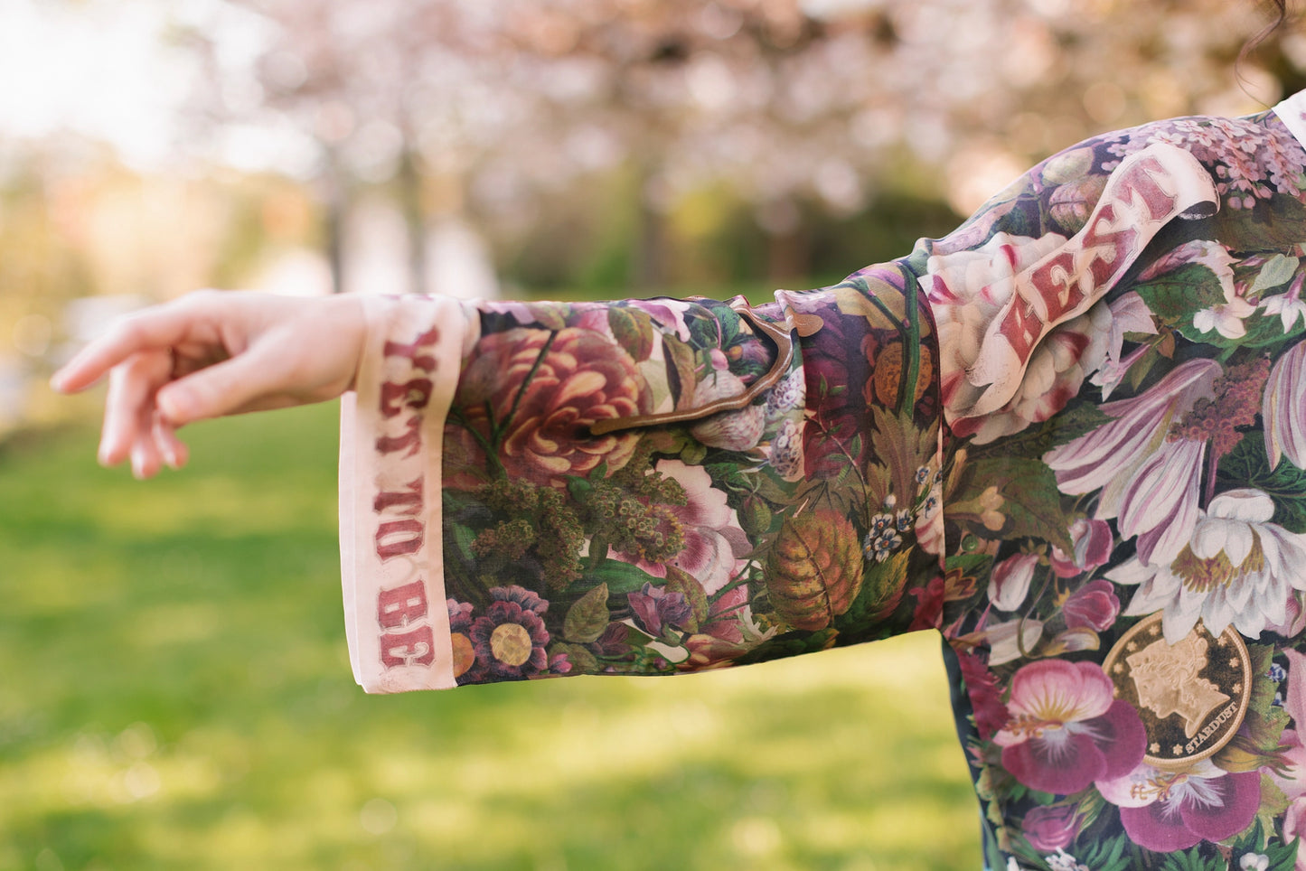 Market Of Stars Make A Wish Floral Cropped Bamboo Kimono w/ Good Luck Charms Pre-Order Ships February 2025