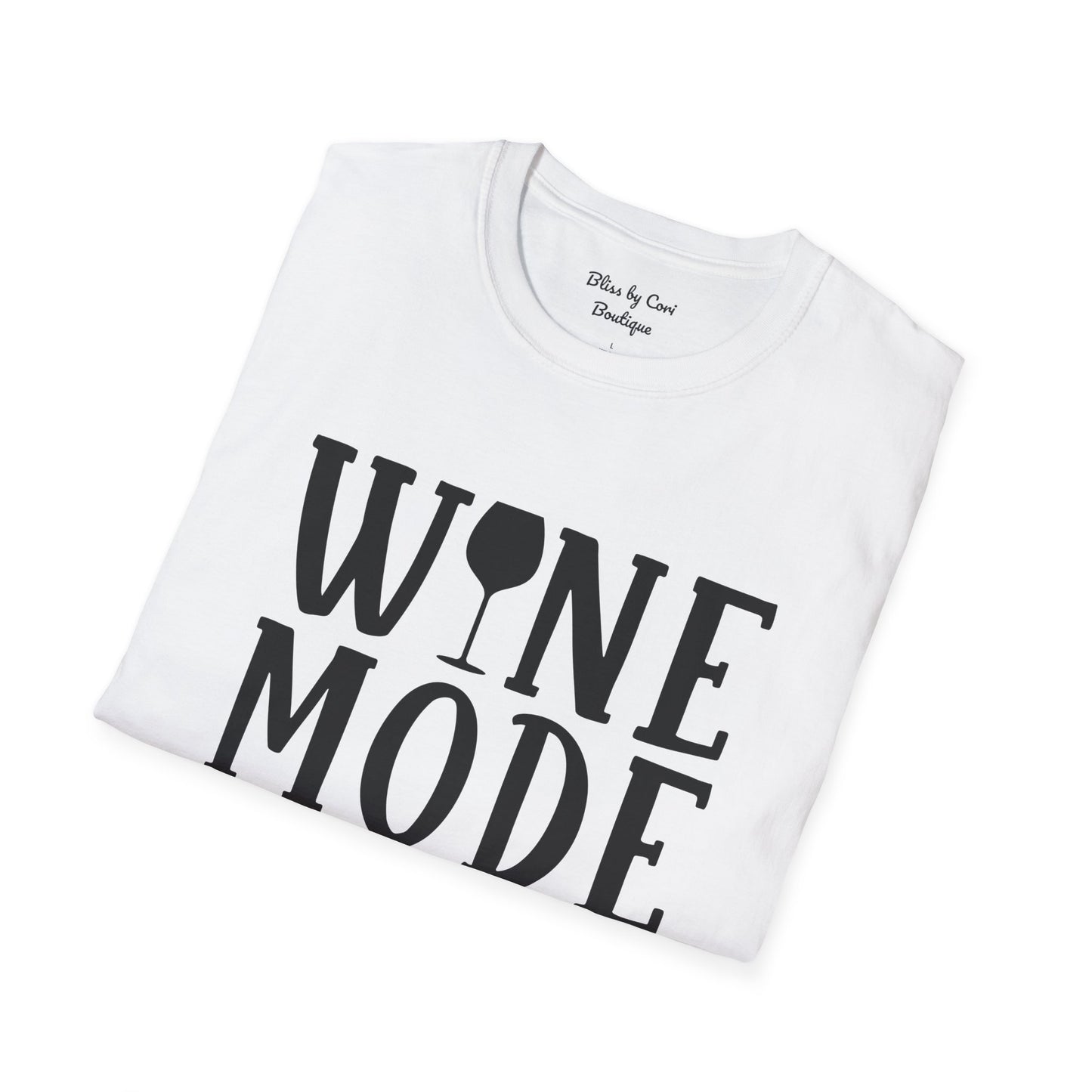 Wine Mode On Softstyle T-Shirt Available In 14 Colors