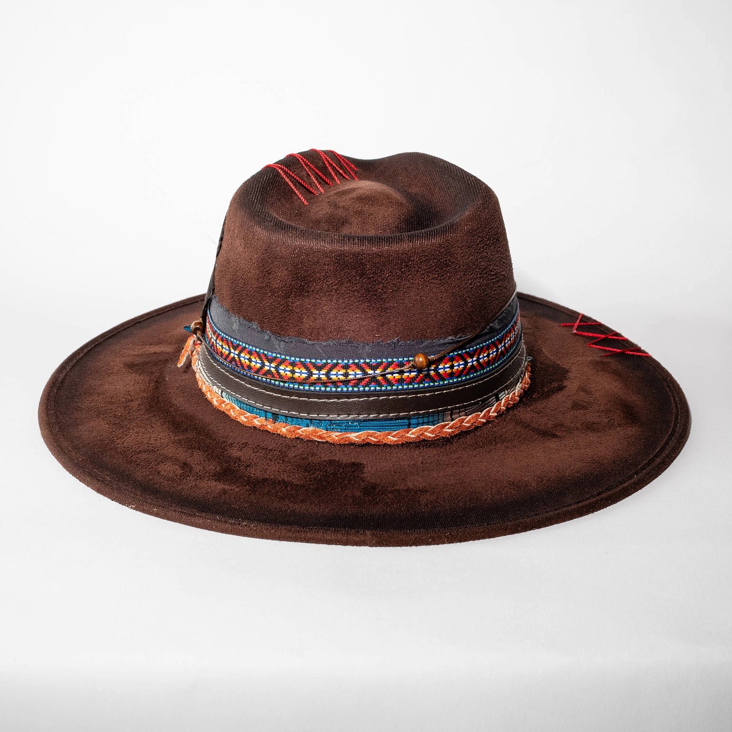 Top Quality Vegan Suede Hat - Coachella Cowgirl Brown