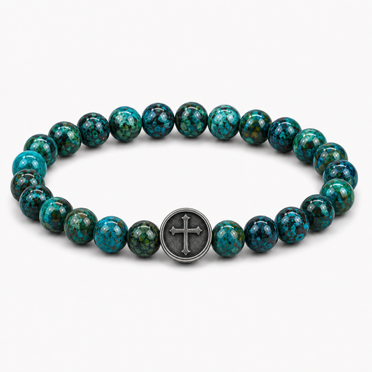 Phoenix Stone Cross Bracelet