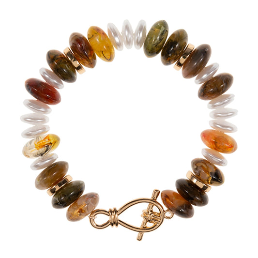 Mixed Stone Beaded Bracelet