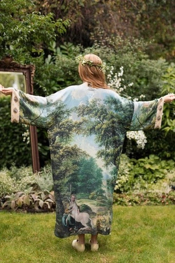 The Mythmaker Opera Duster w/ Pastoral Landscape & Unicorn Pre-Order Ship March 2026