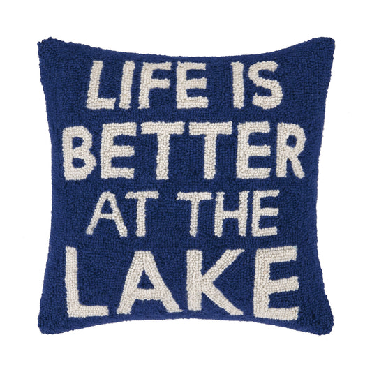 Life Is Better At The Lake Hook Pillow - Preorder For Mid June Shipment