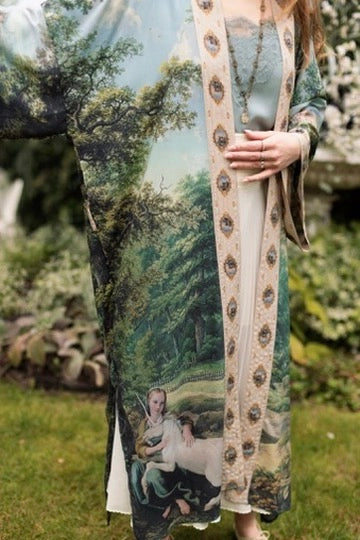 The Mythmaker Opera Duster w/ Pastoral Landscape & Unicorn Pre-Order Ship March 2026