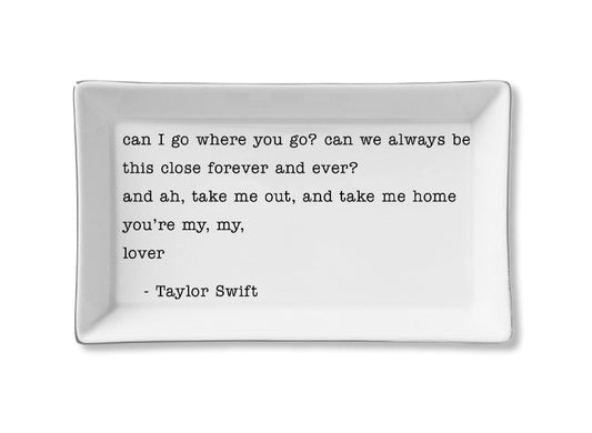 You're My Lover Taylor Swift Ceramic Tray