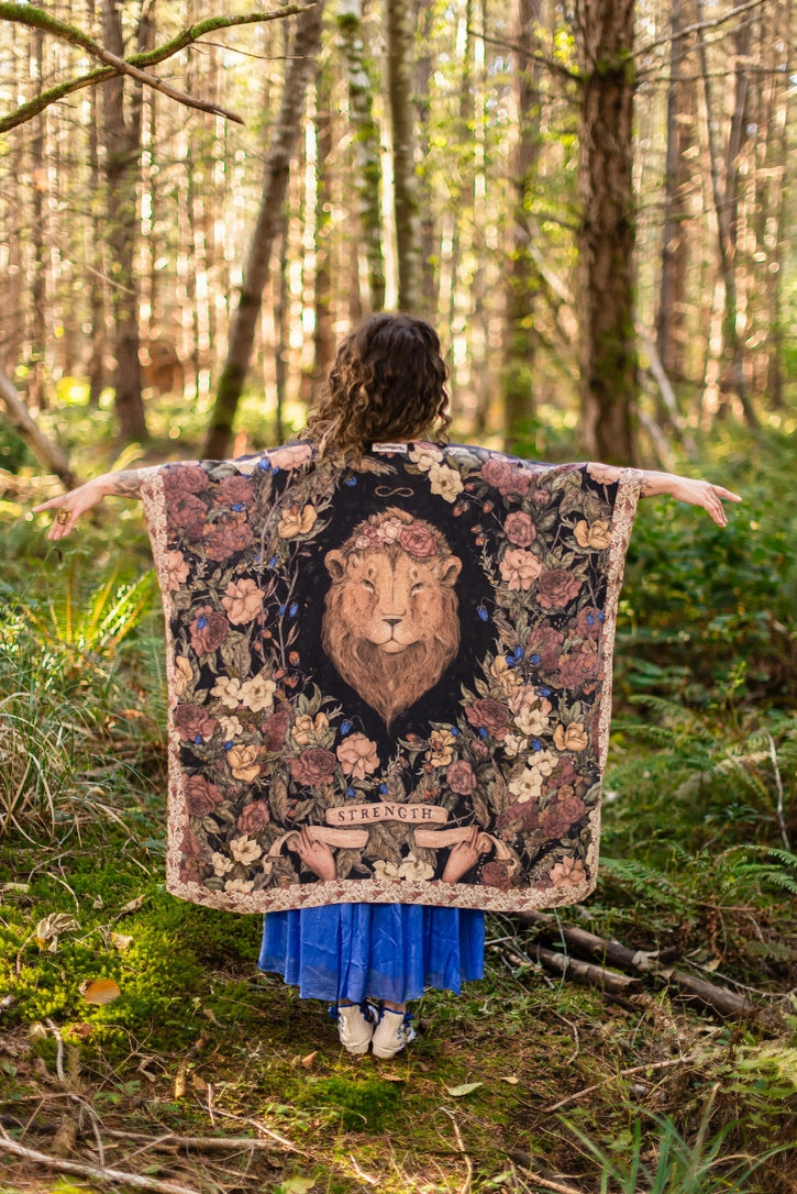 Lionheart Bohemian Goddess Starduster Kimono with Botanicals - Pre Order - Ships in March 2026