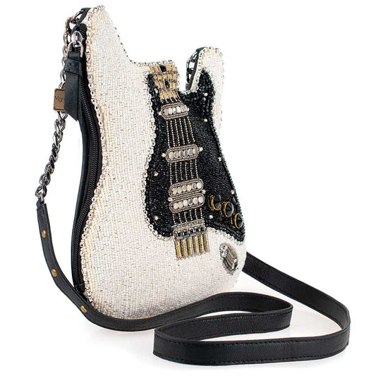 Mary Frances - Fend For Yourself Beaded Guitar Crossbody Handbag