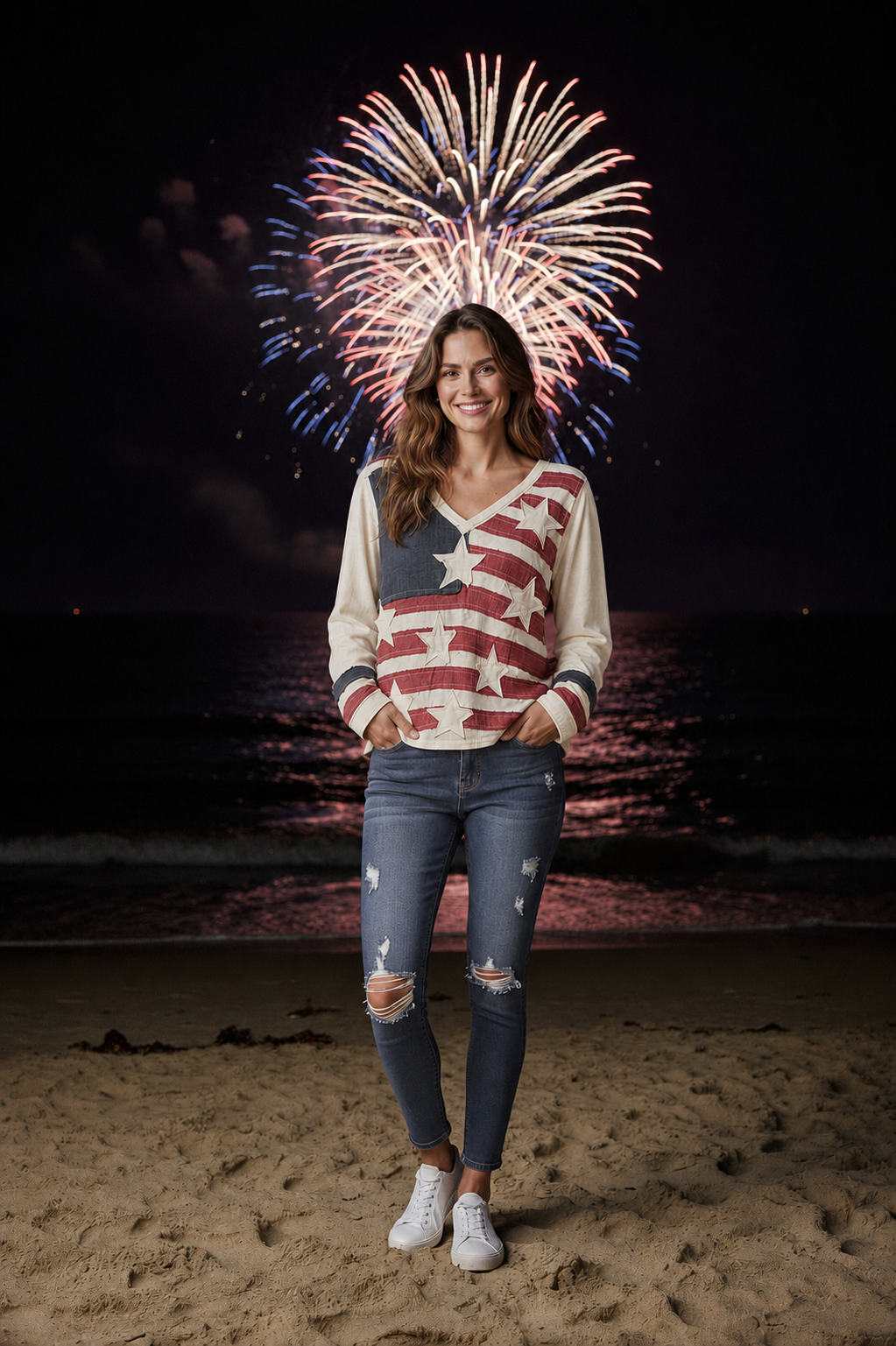 American Dream Casual Top - White