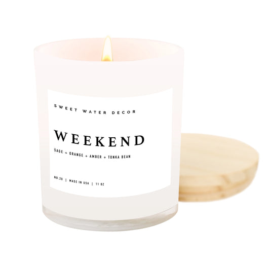 Weekend 11 oz Soy Candle - Home Decor & Gifts