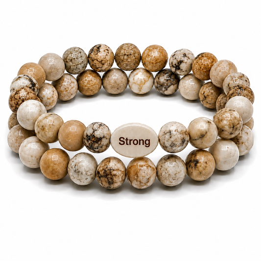 Strong Gemstone Bracelet Set