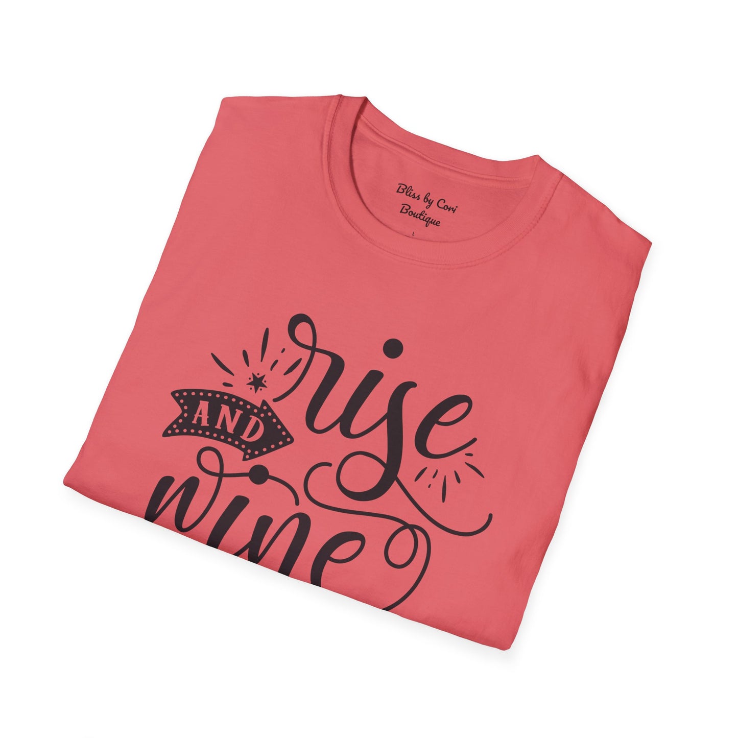 Rise & Wine Softstyle T-Shirt Available In 14 Colors