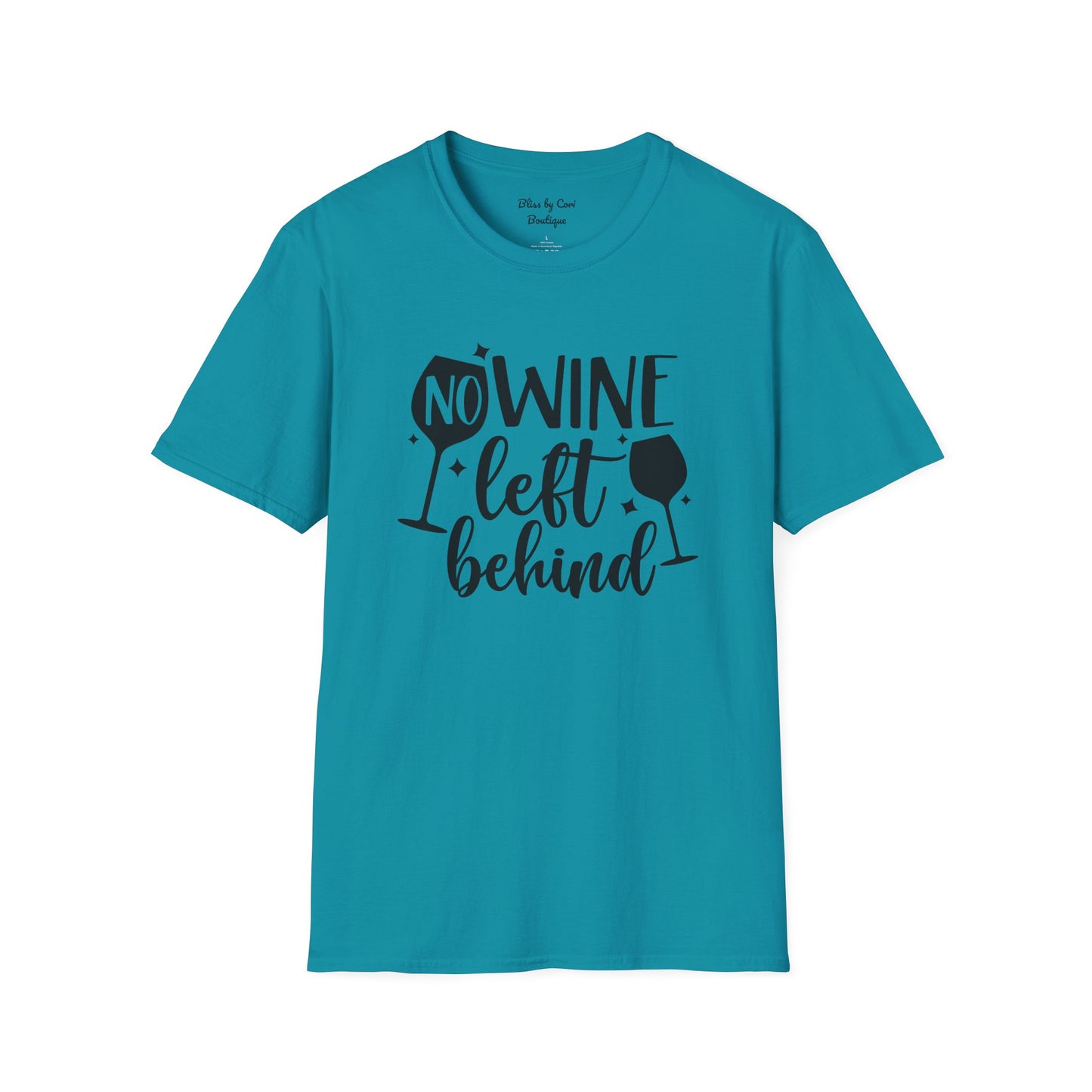 No Wine Left Behind Softstyle T-Shirt Available In 14 Colors