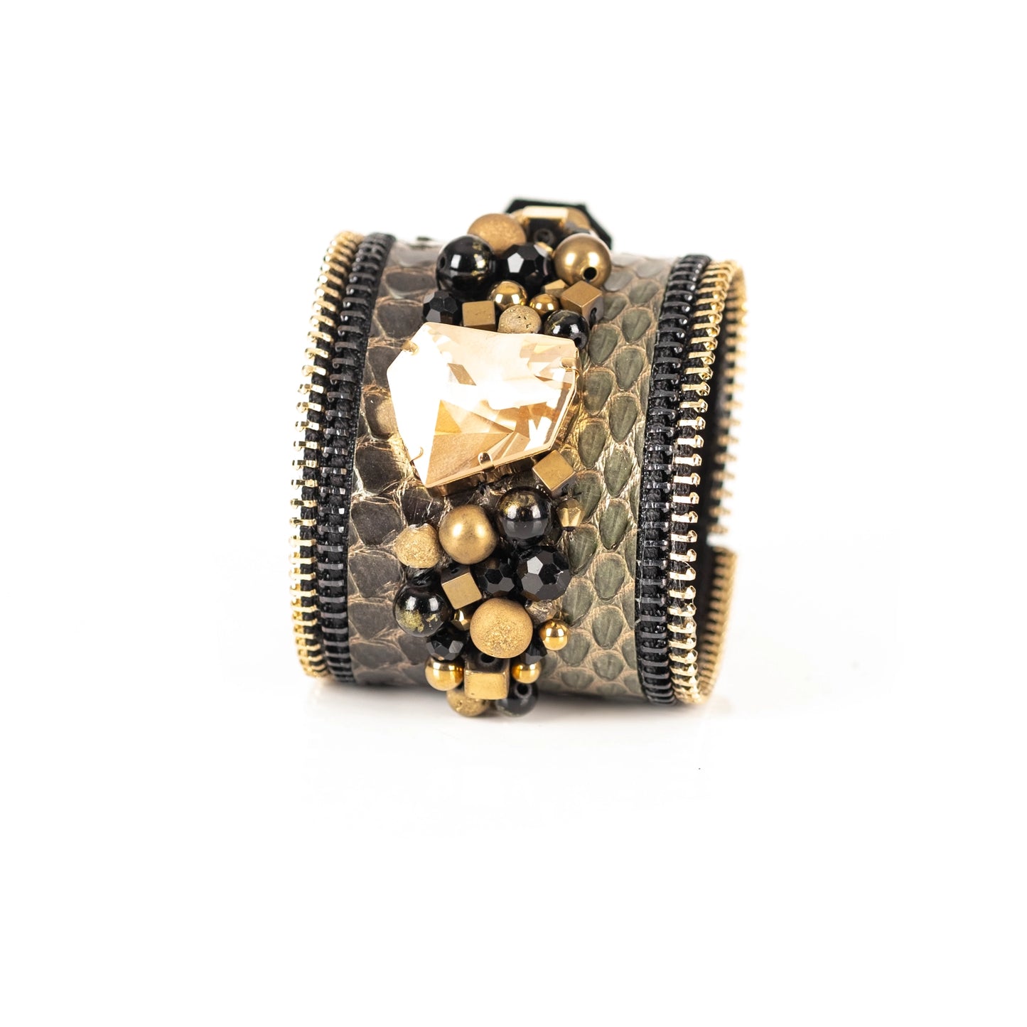 The Frozen Promise Leather Cuff Bracelet