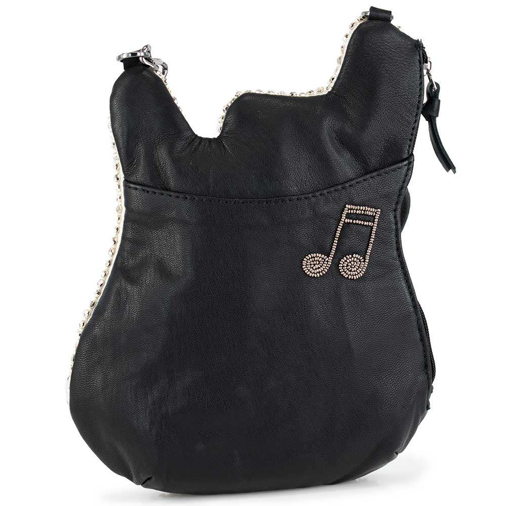 Mary Frances - Fend For Yourself Beaded Guitar Crossbody Handbag