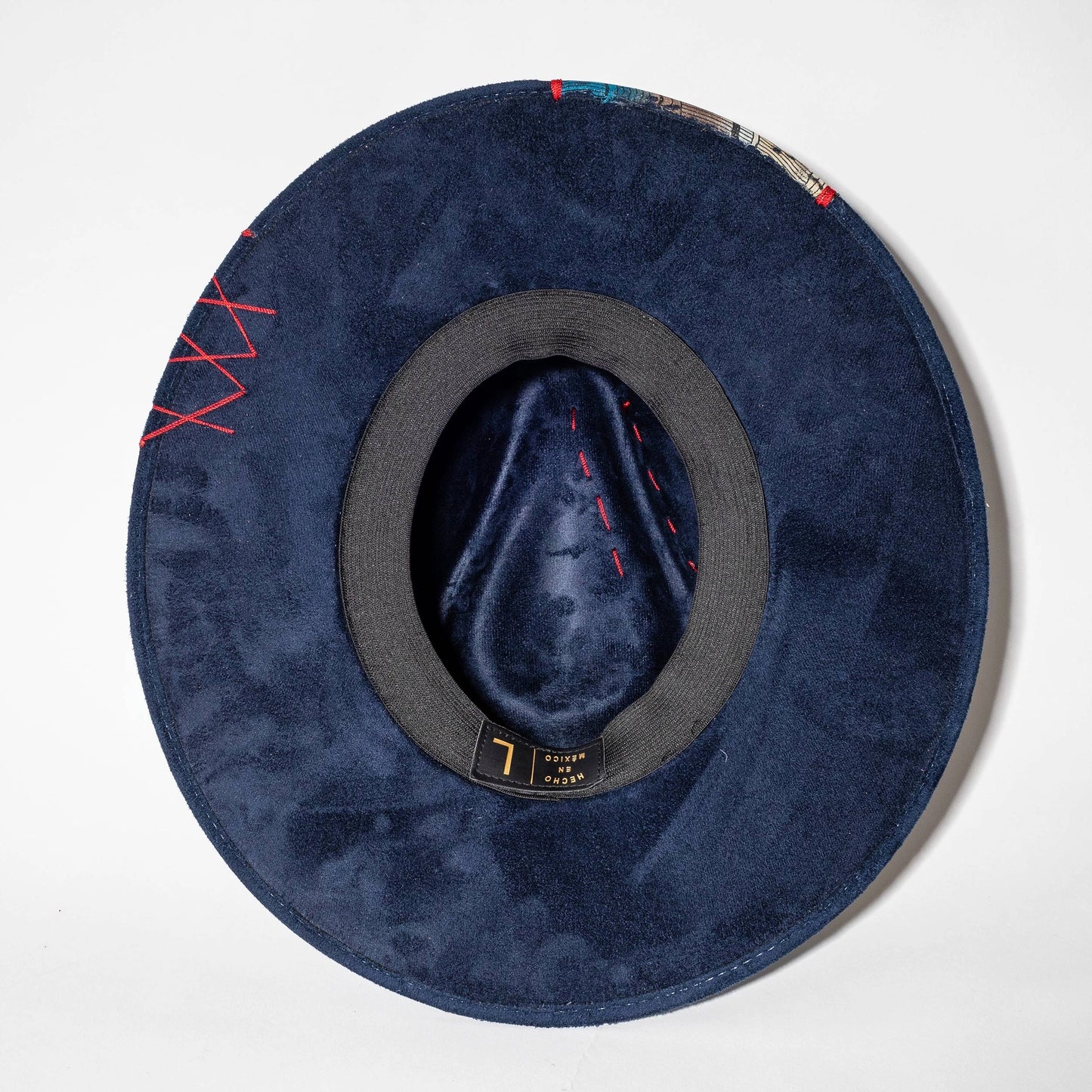 Top Quality Vegan Suede Hat - Coachella Cowgirl Navy