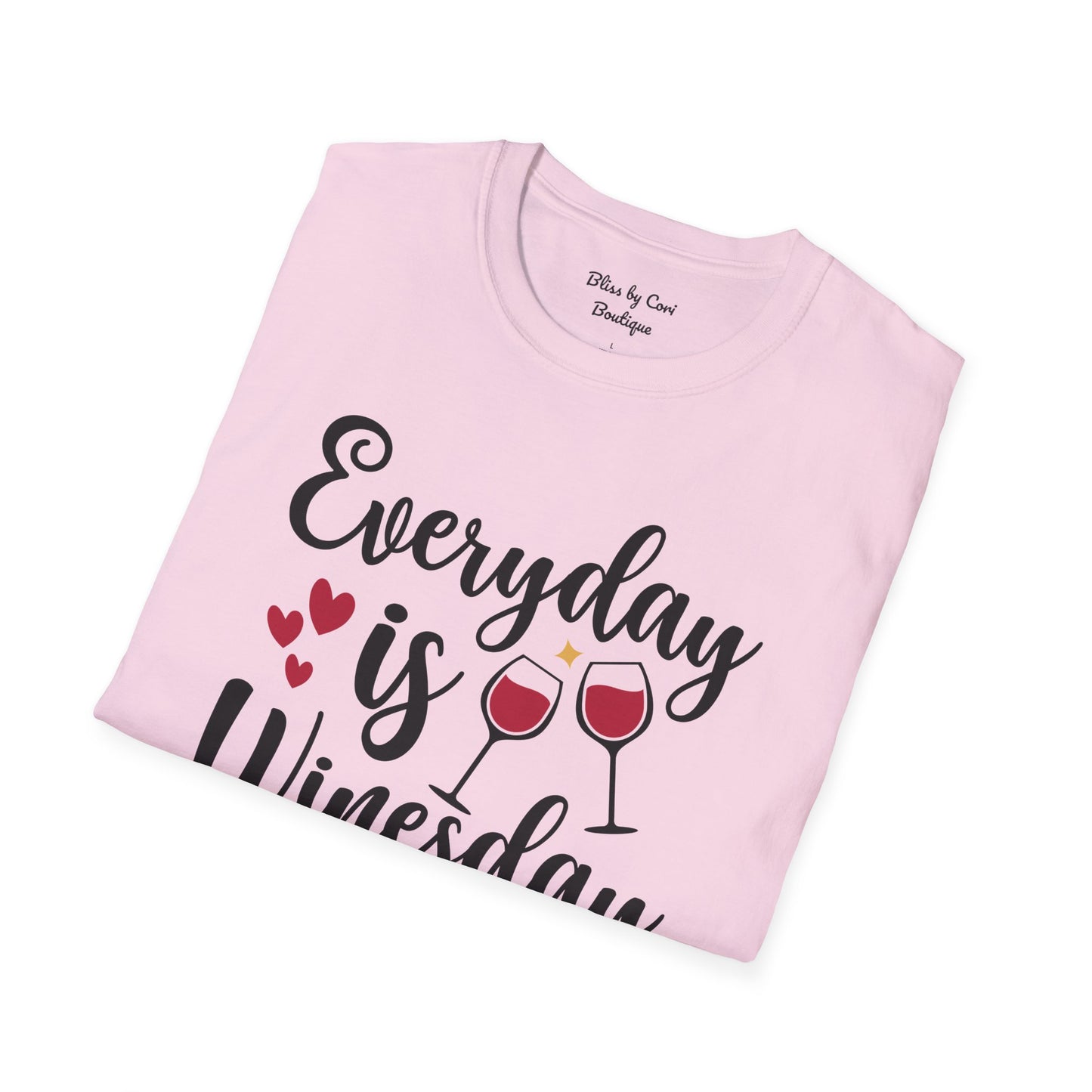 Everyday Is Winesday Softstyle T-Shirt Available In 14 Colors