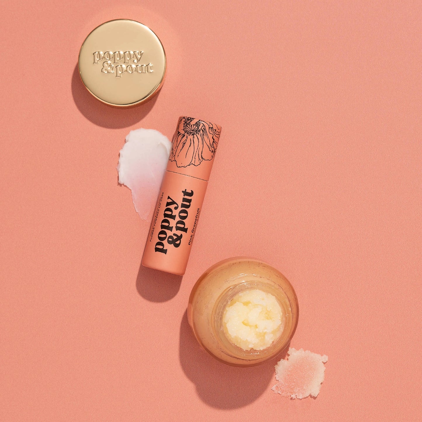 Poppy & Pout Pink Grapefruit Lip Care Duo