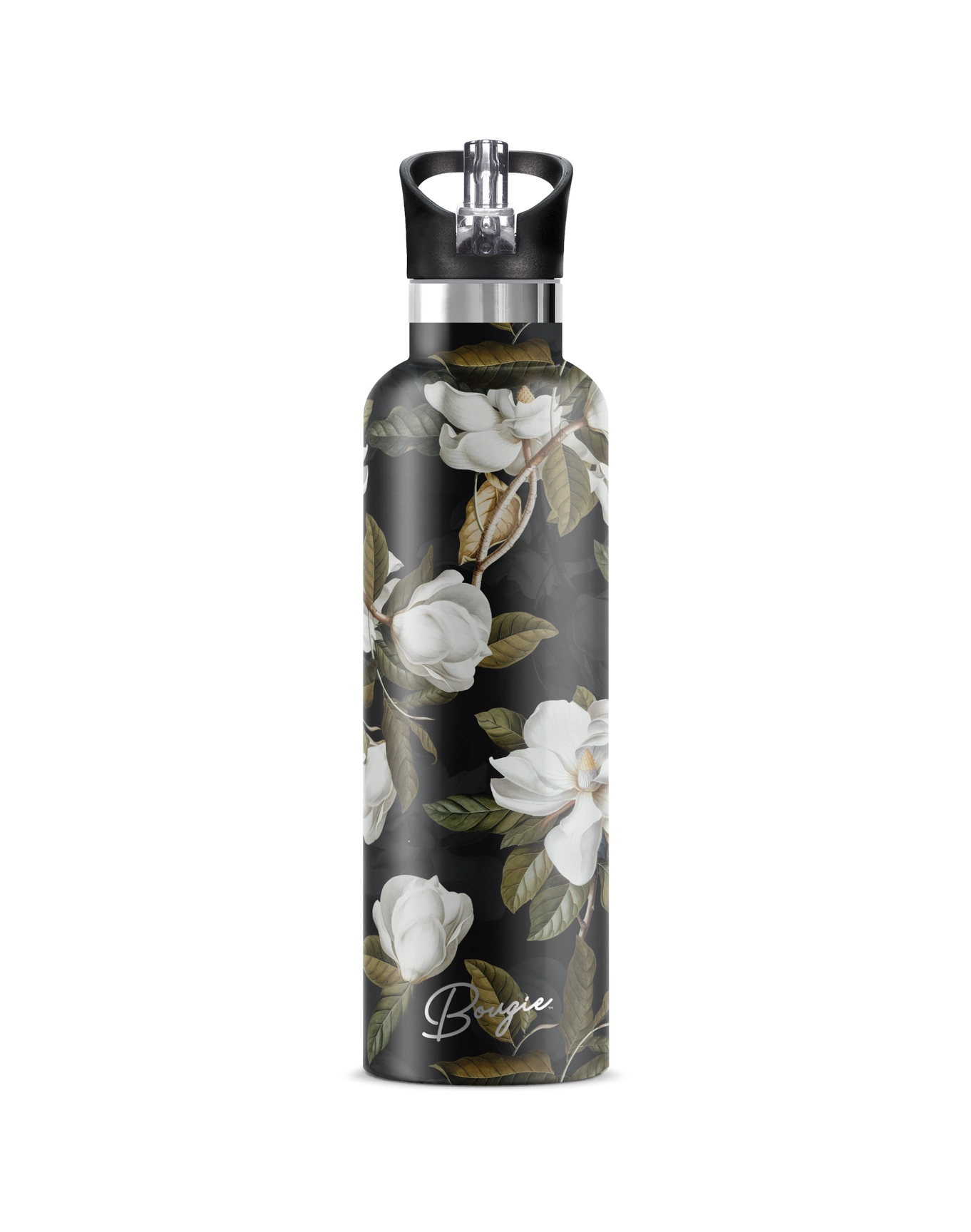 Magnolia Dark Garden Insulated Water Bottle