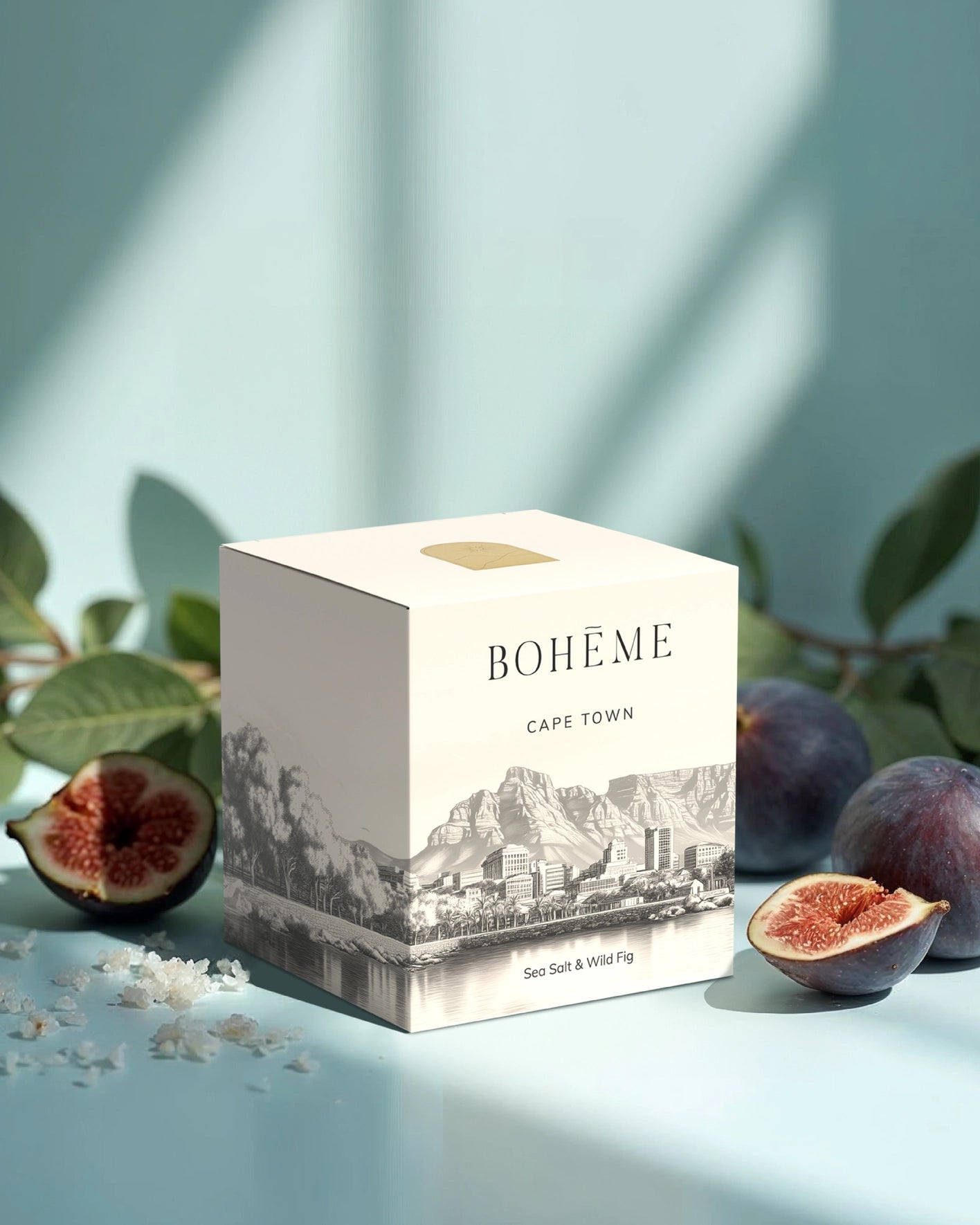 Boħeme Fragrance Collection - Cape Town Candle - Sea Salt, Wild Fig & Jasmine