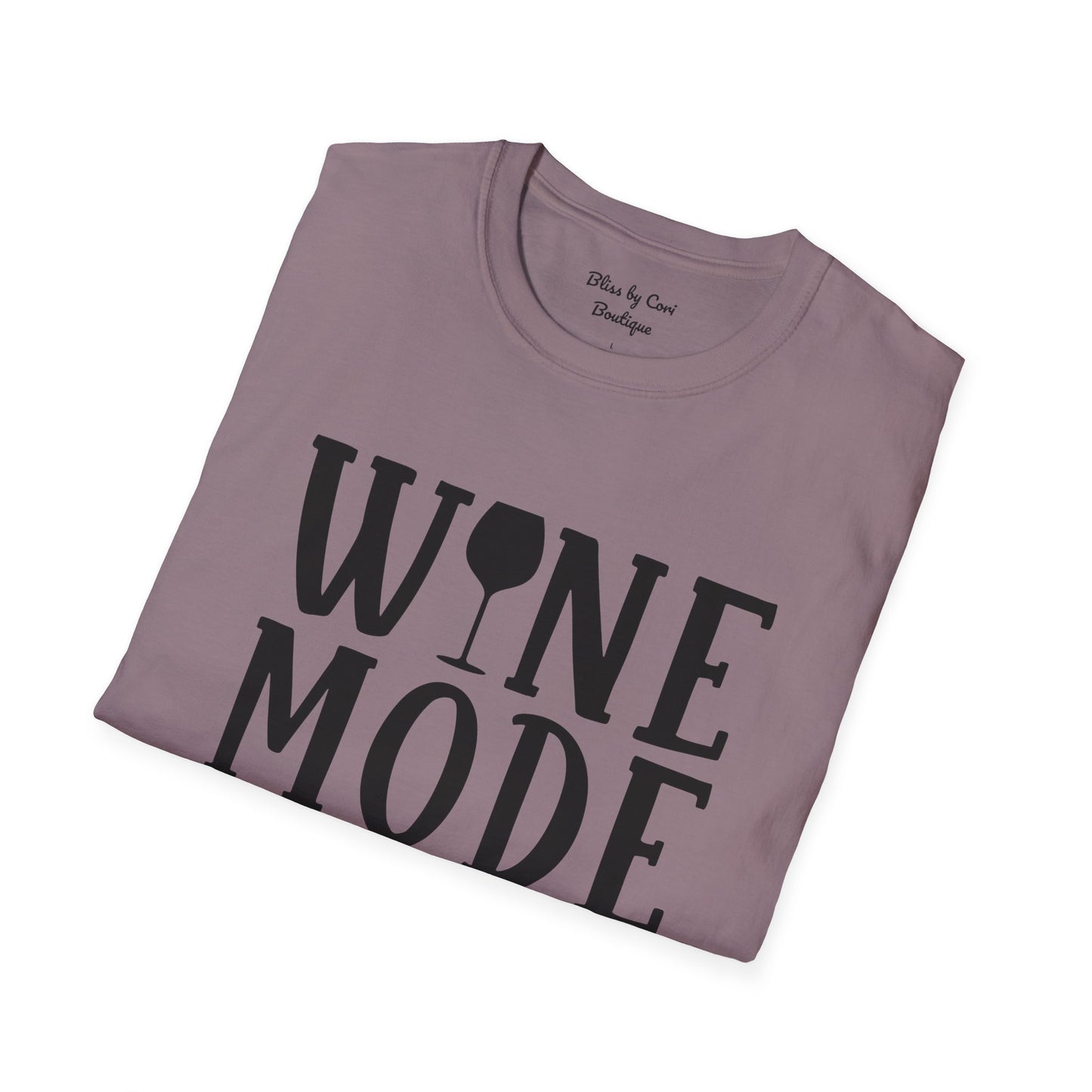 Wine Mode On Softstyle T-Shirt Available In 14 Colors