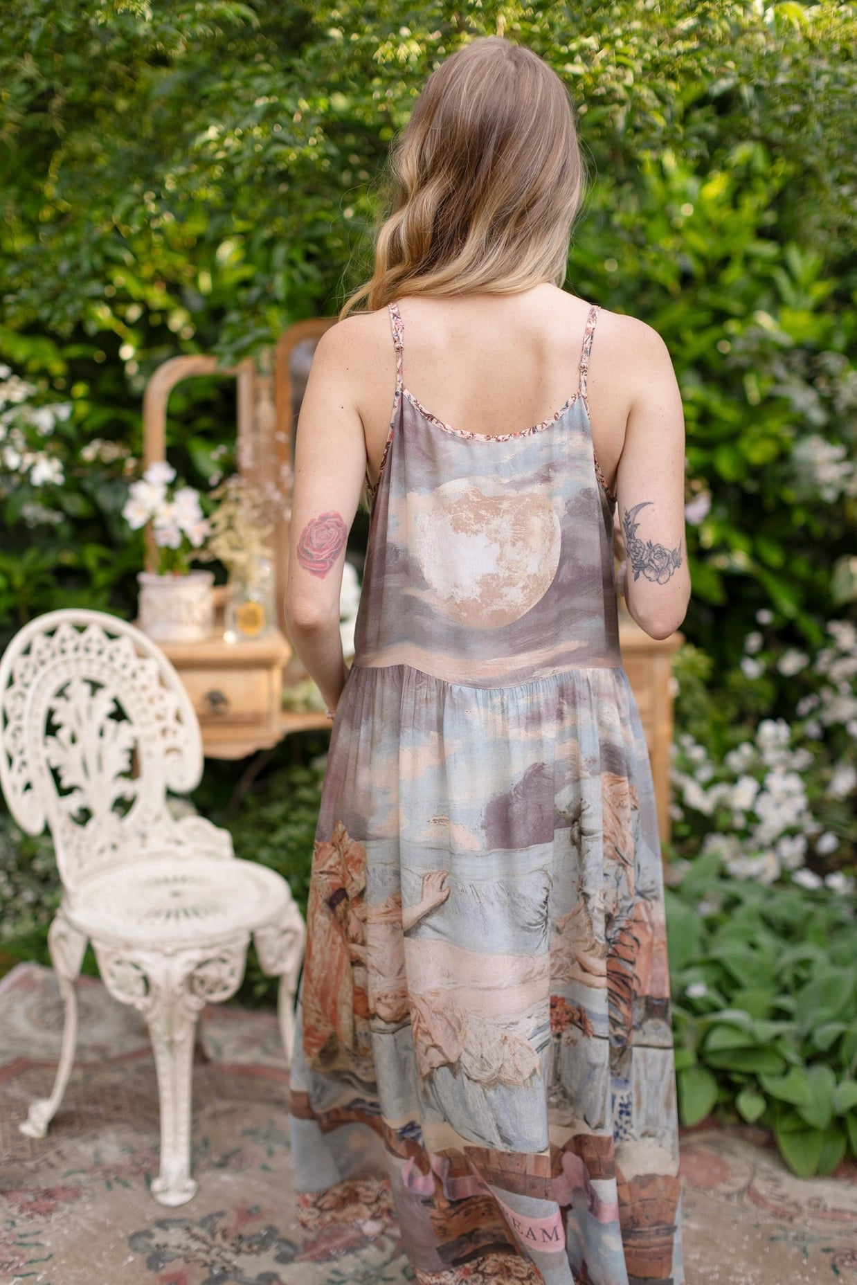 Market Of Stars Imaginarium Bohéme Slip Dress with Moon Pre-Order Ship February 2025