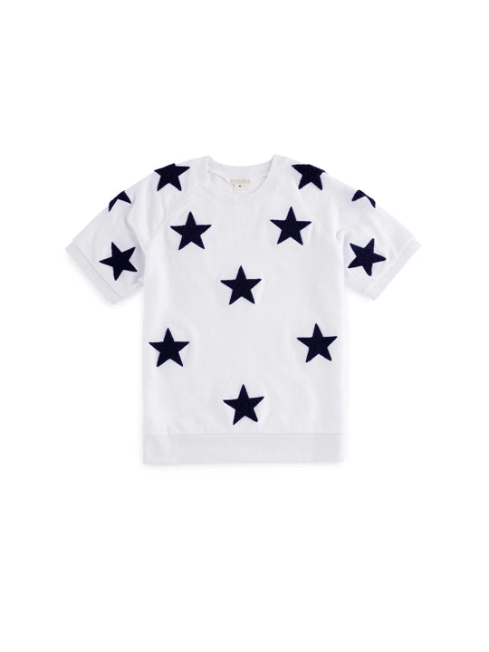 Stars Lightweight Short Sleeve Sweatshirt
