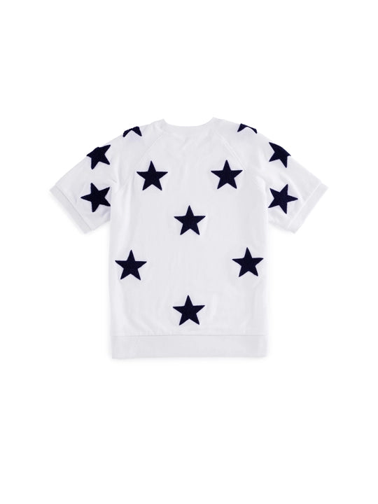 Stars Lightweight Short Sleeve Sweatshirt