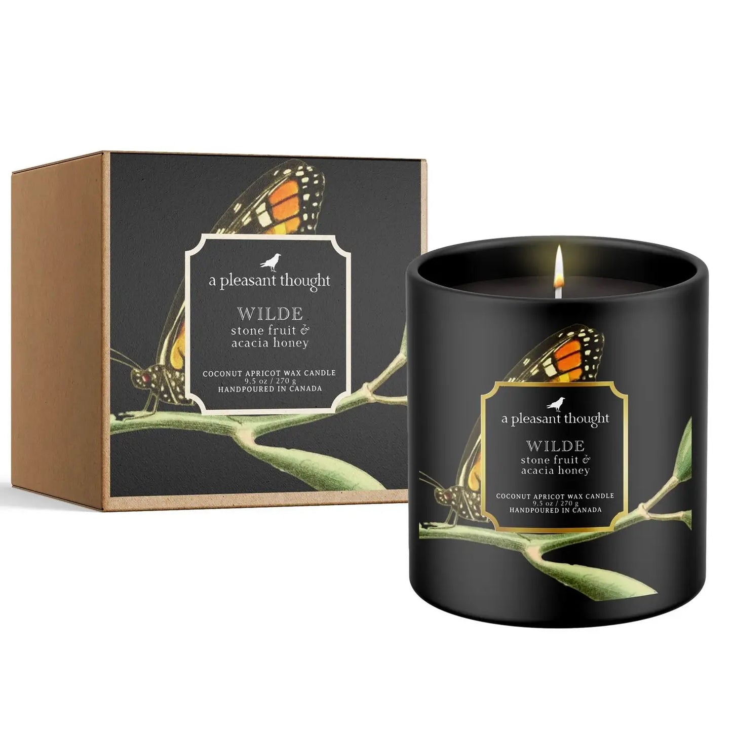 Wilde | Stone Fruit & Acacia Honey | Raven Candle -  A Pleasant Thought Candle Co