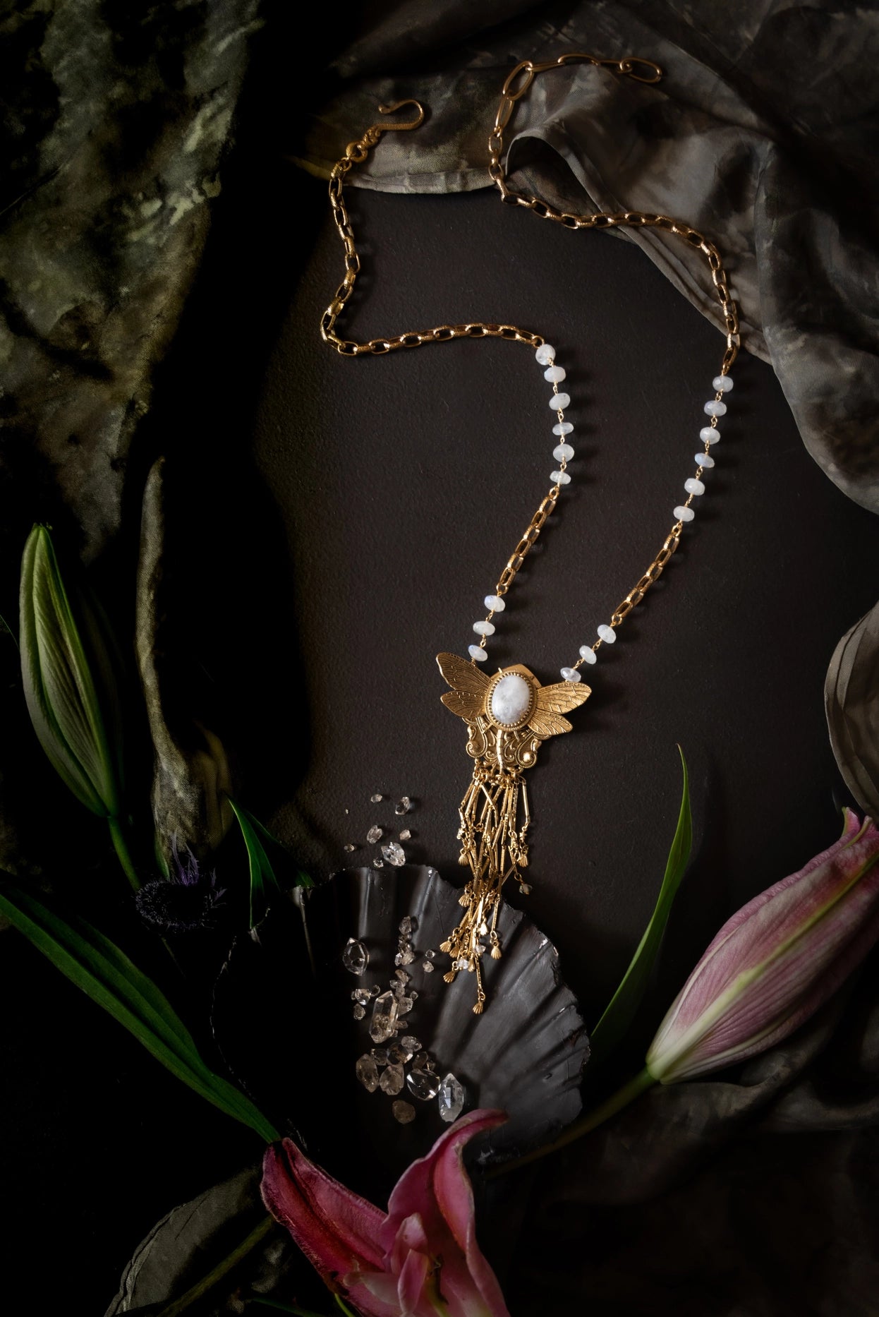 Temple of Venus Tasselpiece: Dragonfly Necklace