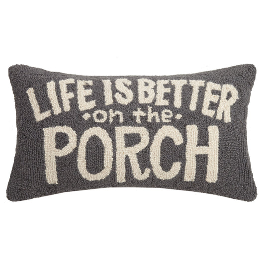 Life Is Better On The Porch Pillow - Pre Order For Mid May Shipment