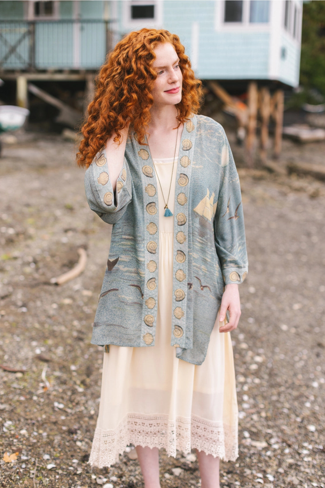 Sunrise Lands Artisan Bamboo Duster Kimono Robe