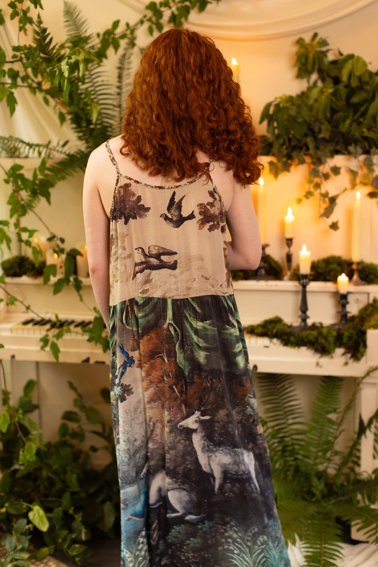 Market Of Stars Theatre of Dreams Bohéme Bamboo Slip Dress with Deer - Preorder Ships August 1 - 30th