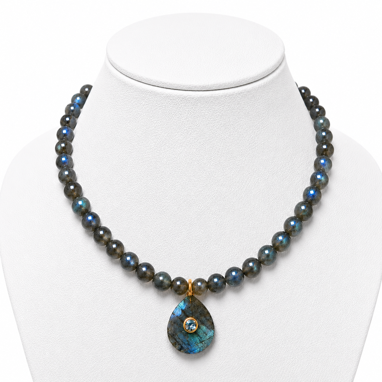 Labradorite Teardrop Necklace
