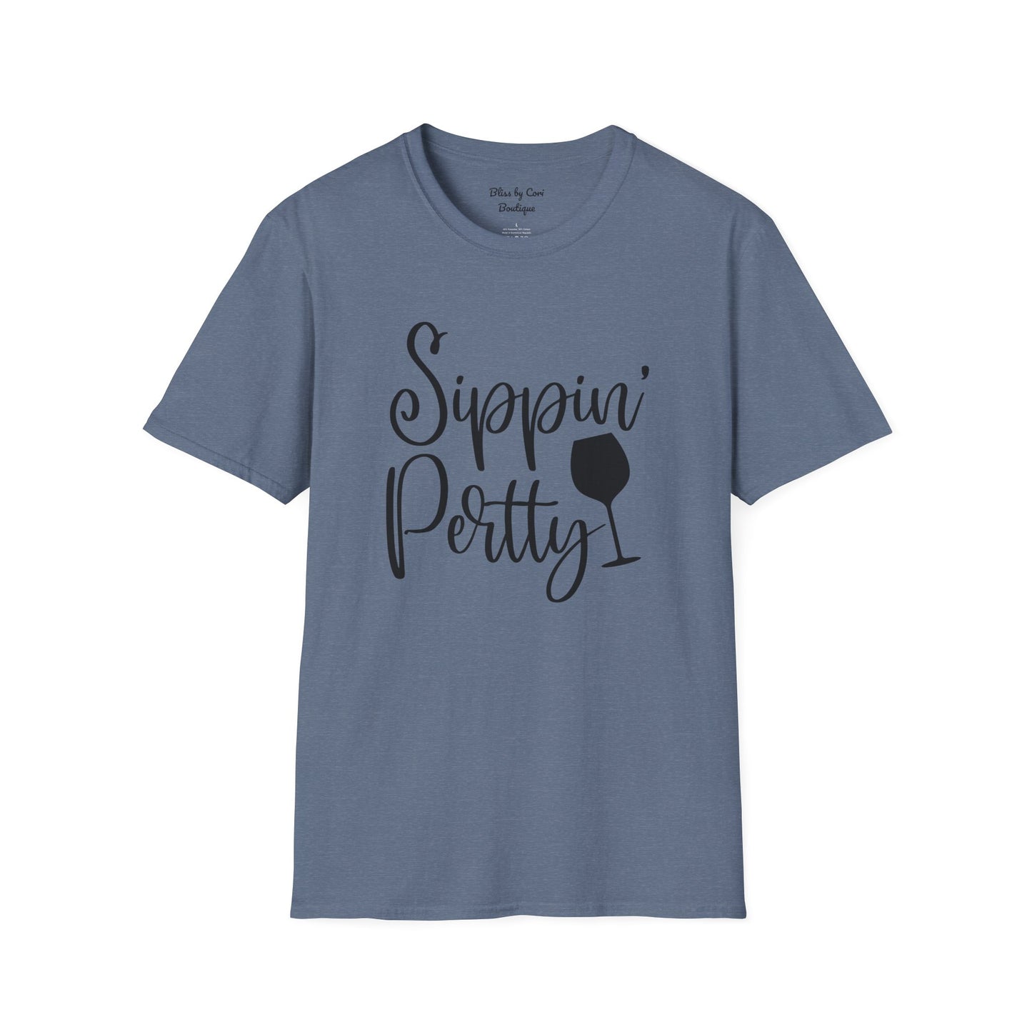 Sippin' Pretty Softstyle T-Shirt Available In 14 Colors