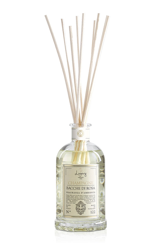 Logevy Firenze 1965 - Home Fragrances - Champagne E Bacche Di Rosa Luxury Reed Diffuser