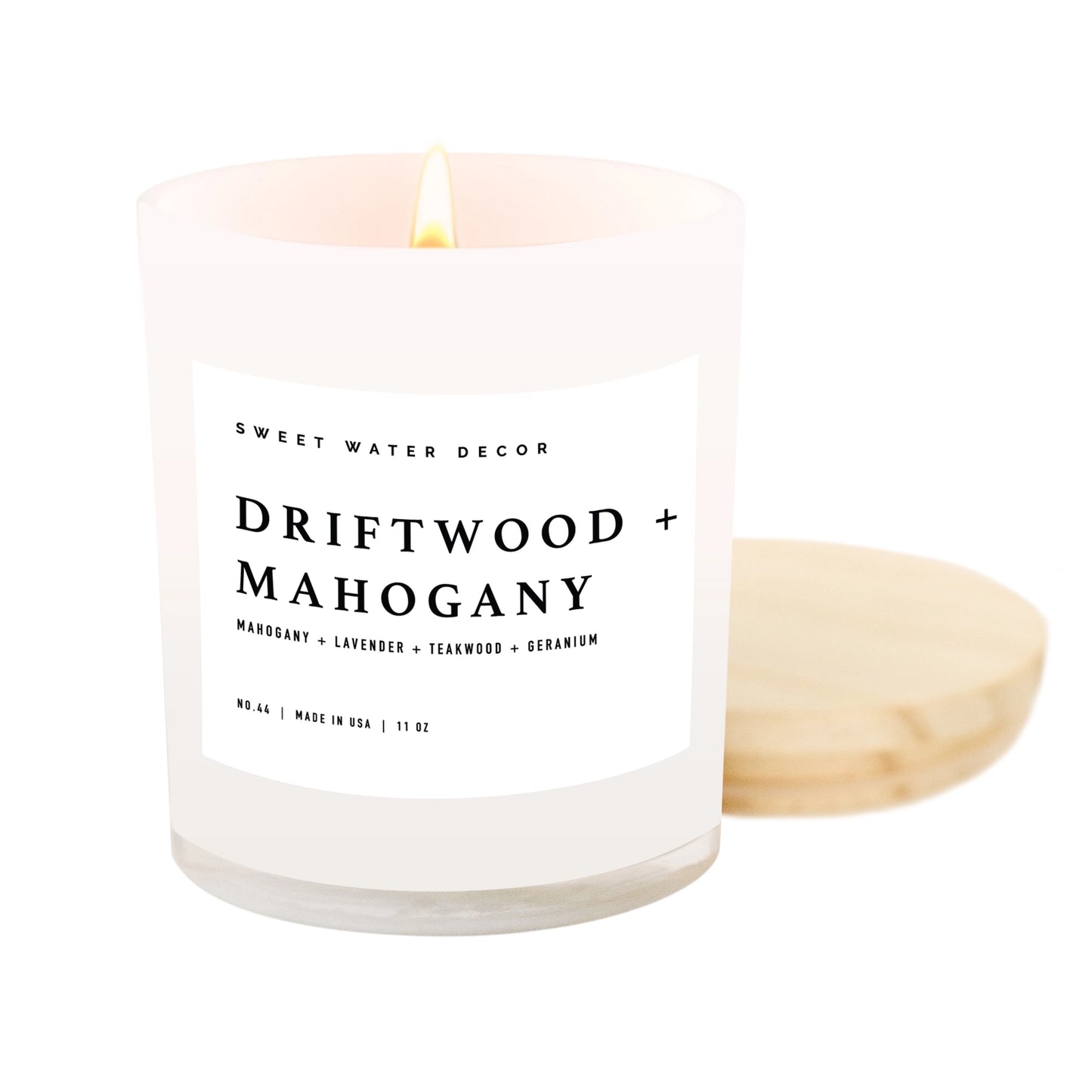 Driftwood & Mahogany 11 oz Soy Candle - Home Decor & Gifts