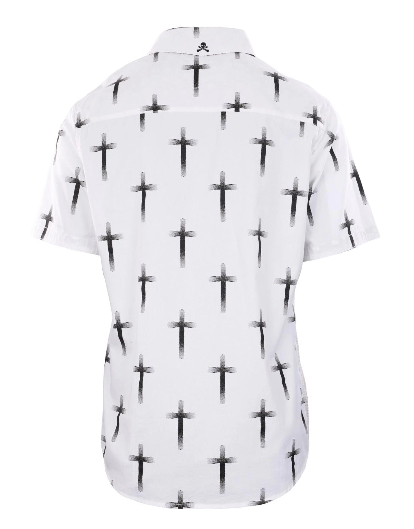 Crossroads White Men's Shirt