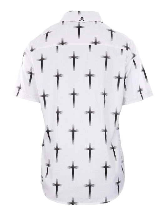Crossroads White Men's Shirt