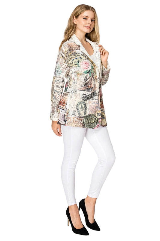 Rose West Embellished Lace Blazer - Ships Late September