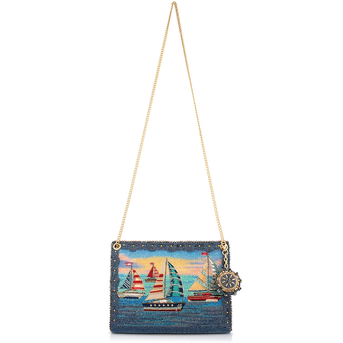 Mary Frances - Yacht Life Blue Sailboat Handbag