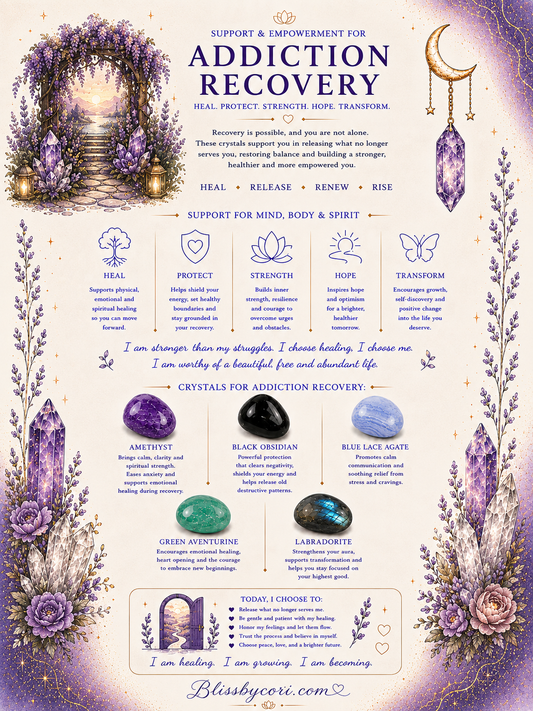 Addiction Recovery Gemstone Bracelet Stack