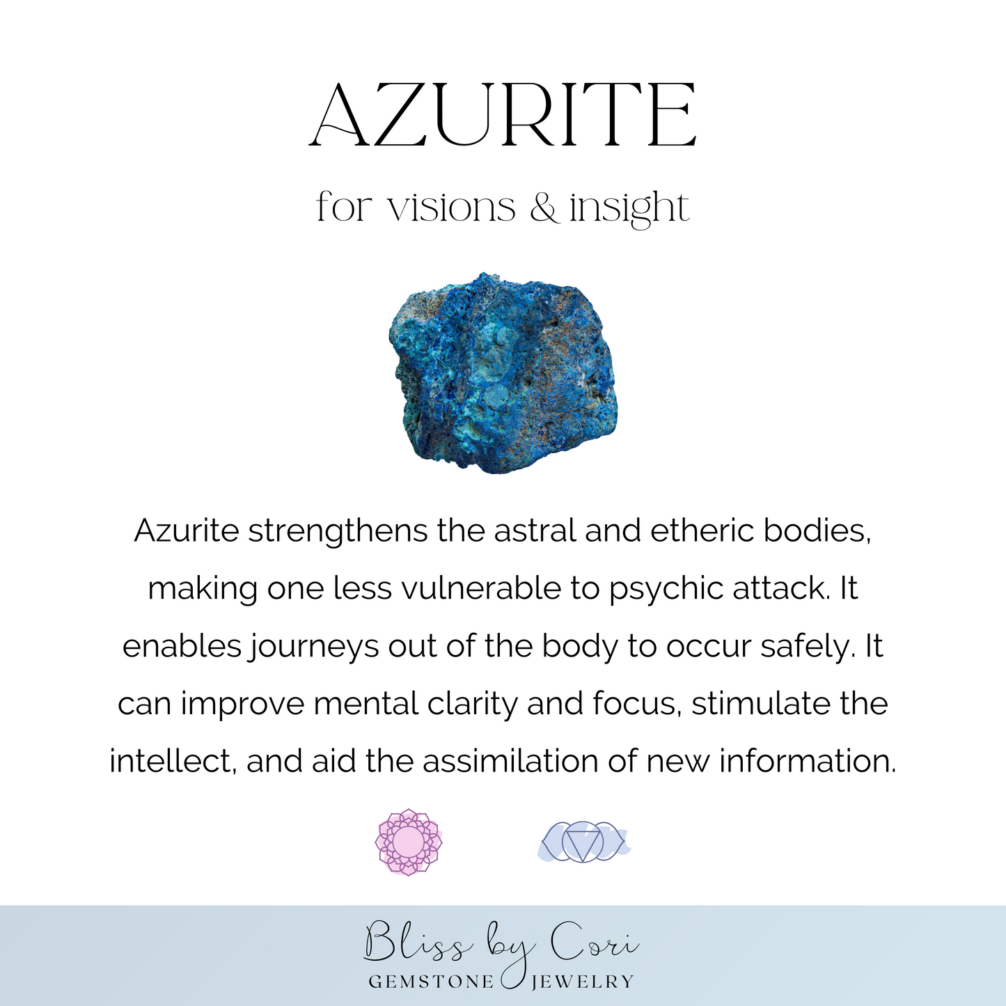 Azurite Unisex Reiki Healing Beaded Gemstone Bracelet