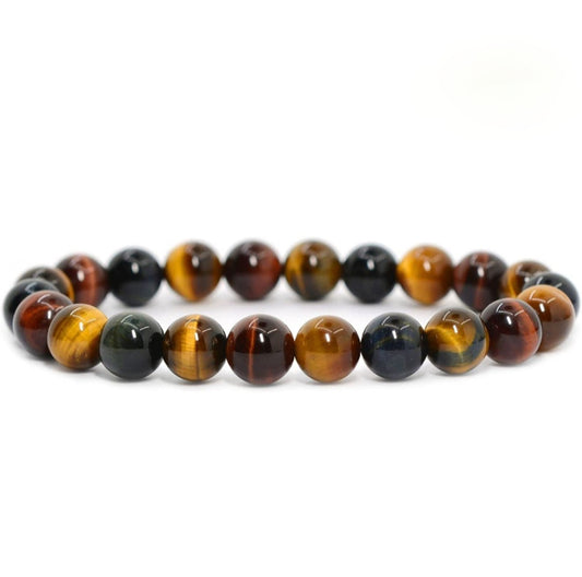 Tiger's Eye Unisex Reiki Healing Beaded Gemstone Bracelet