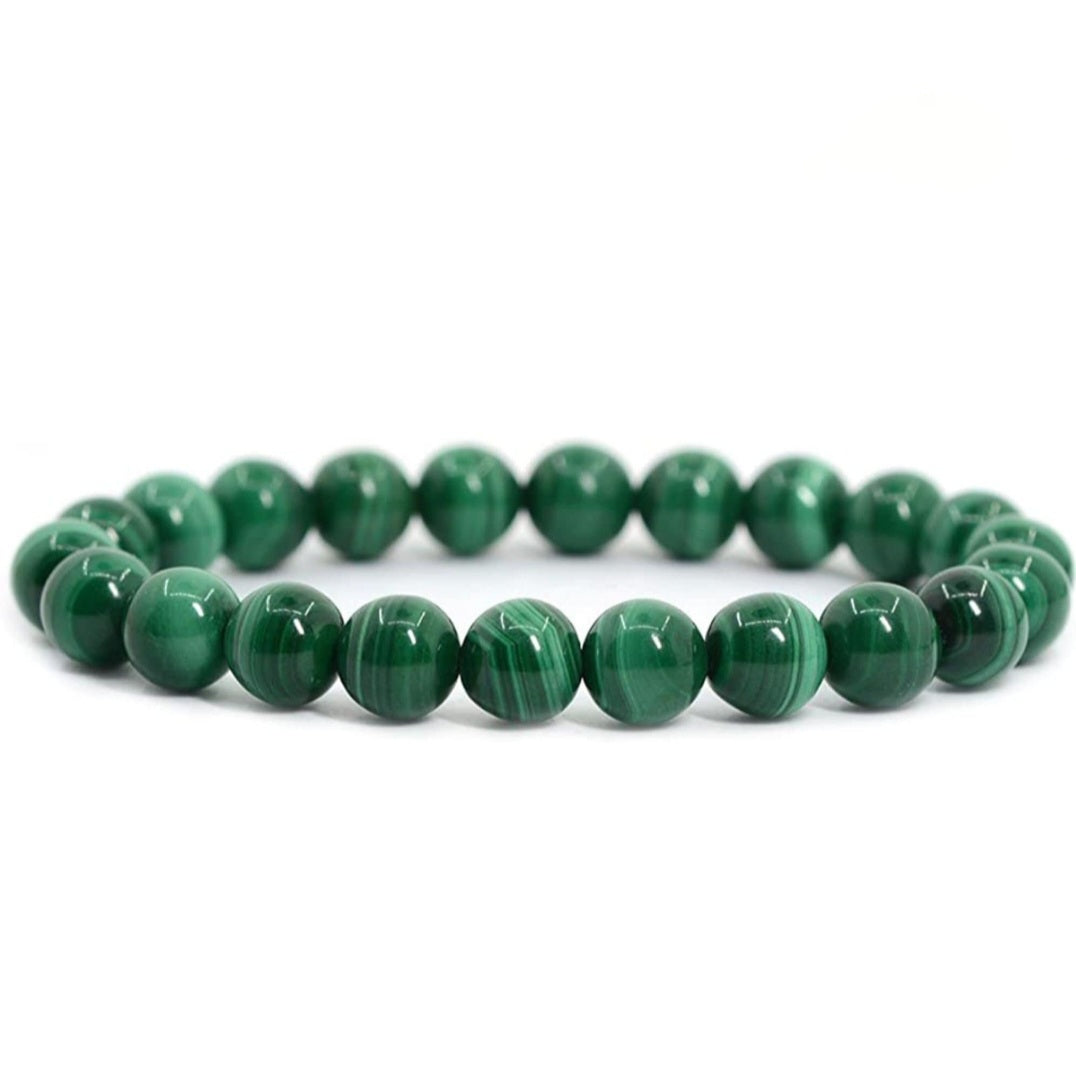 Malachite Unisex Reiki Healing Beaded Gemstone Bracelet