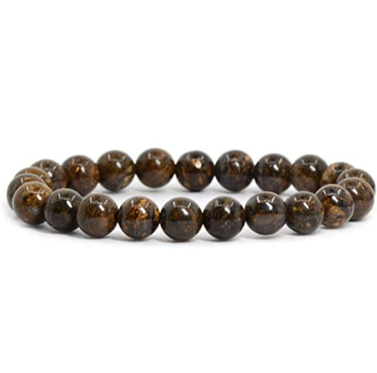 Bronzite Unisex Reiki Healing Beaded Gemstone Bracelet