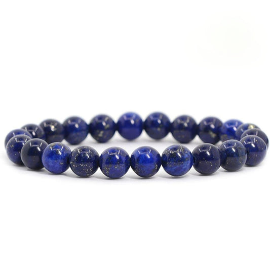 Lapis Lazuli Unisex Reiki Healing Beaded Gemstone Bracelet