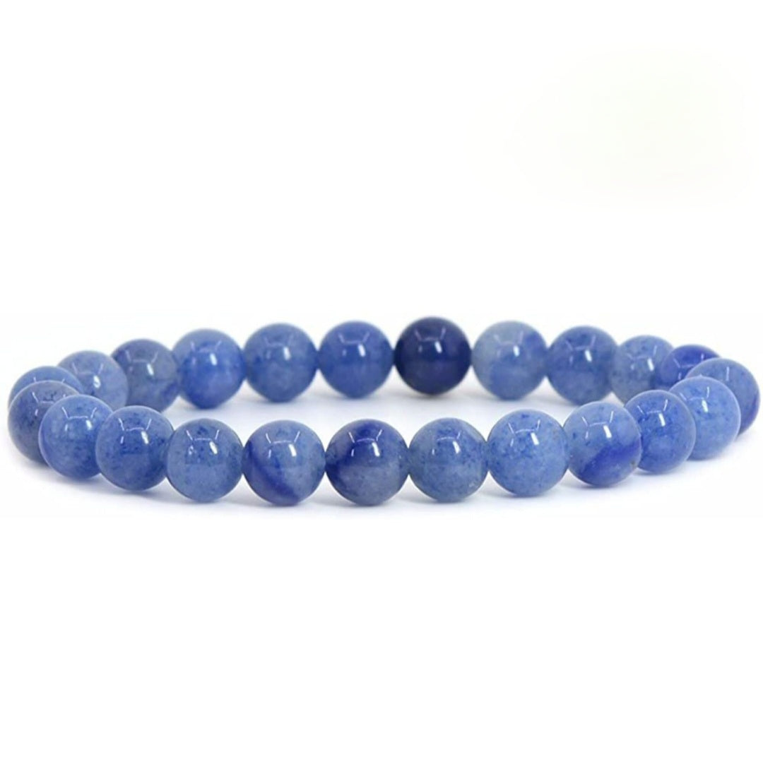 Blue Aventurine Unisex Reiki Healing Beaded Gemstone Bracelet