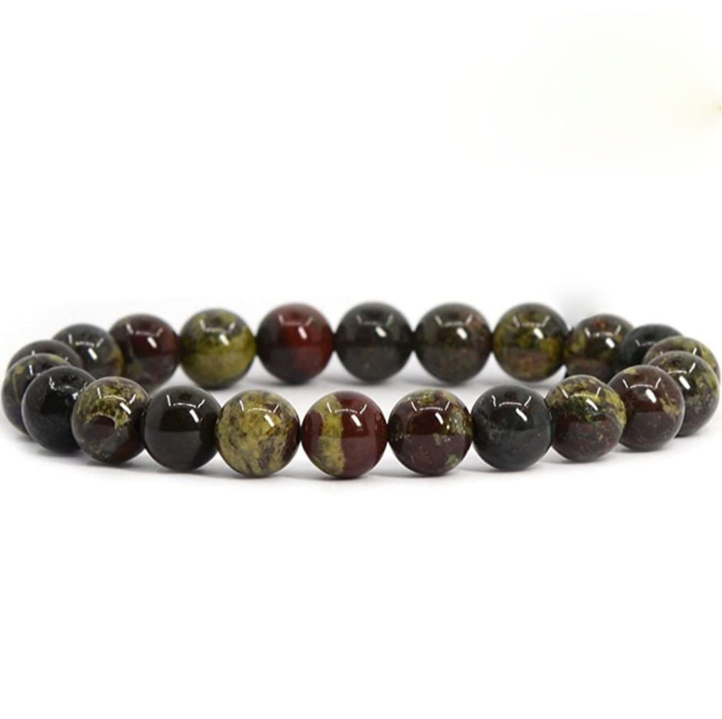 Dragon's Blood Jasper Unisex Reiki Healing Beaded Gemstone Bracelet