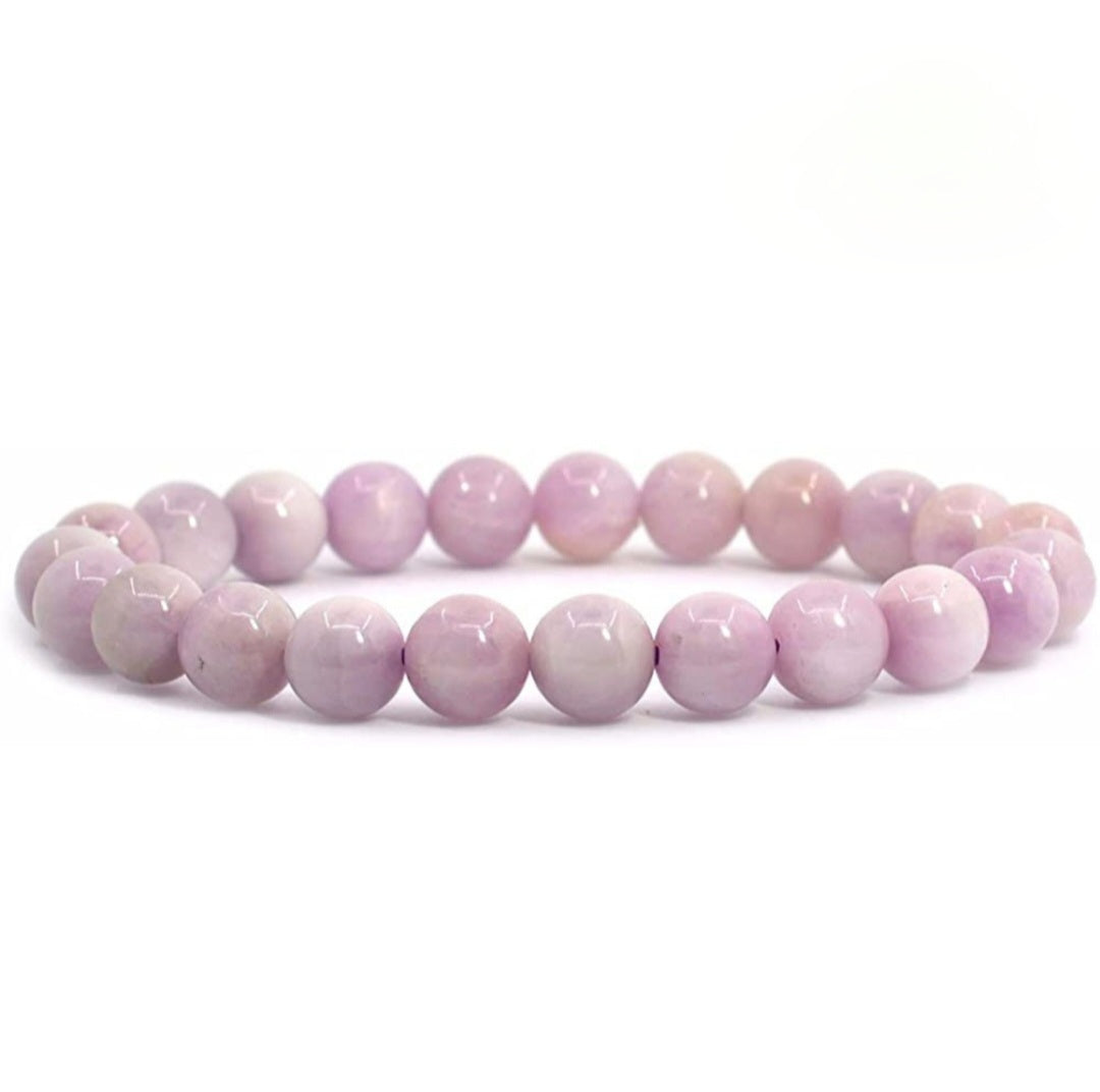 Kunzite Unisex Reiki Healing Beaded Gemstone Bracelet