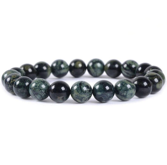 Kambaba Jasper Unisex Reiki Healing Beaded Gemstone Bracelet